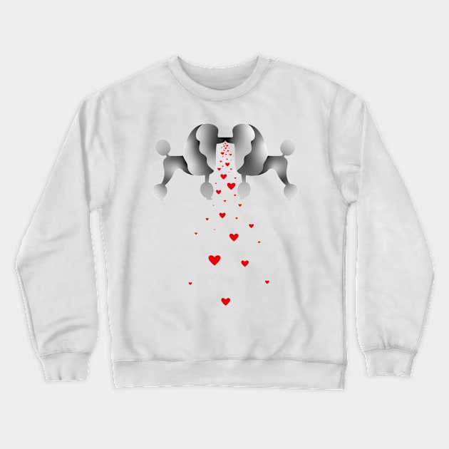 Poodle love letter Crewneck Sweatshirt by Dog Talo